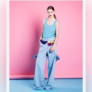 FleaMadonna wide leg unique jeans Size Small.